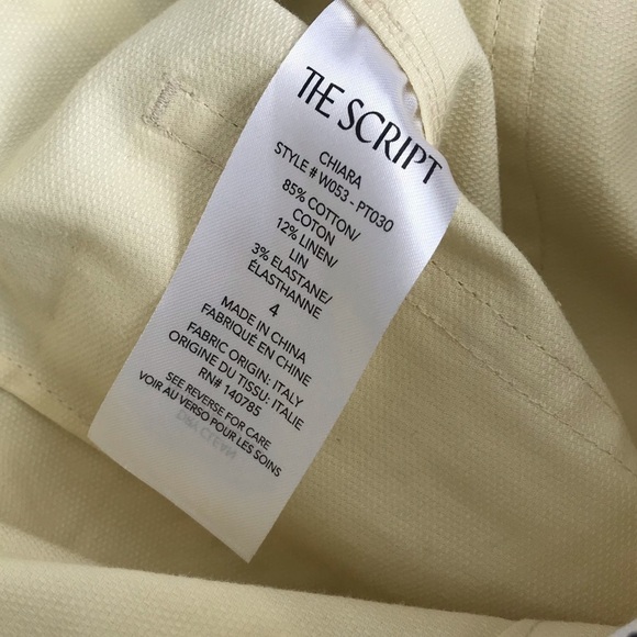 The Script Yellow Chiara Wide Leg Pant - Picture 5 of 8